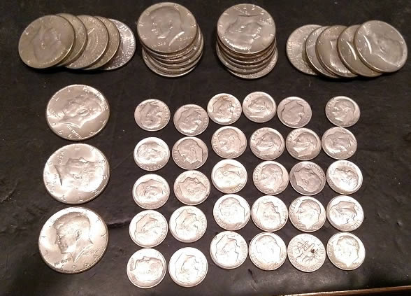 Semi-Full-Roll-Of-Silver-Halves